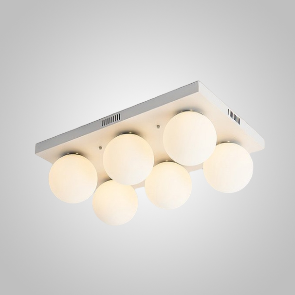 Подвесная люстра BOARD ORB L6 White by ImperiumLoft