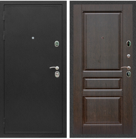 Дверь входная Graf Престиж Черный крокодил / МДФ 16 мм ФЛ-243 Венге