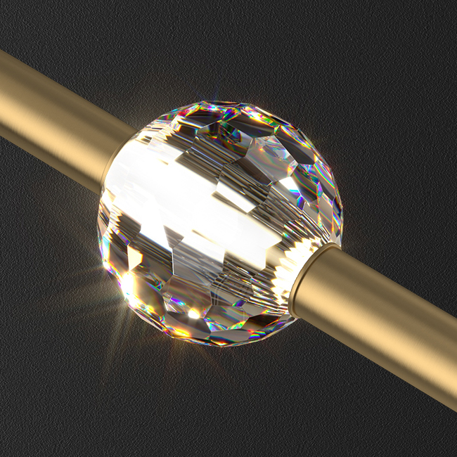 Подвесной светильник SOCRATES COMBO D30 L6 Brass by ImperiumLoft