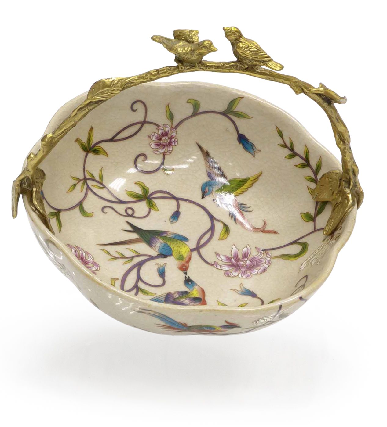 Корзинка с птичками Glasar 31G2403/HD009C/HFD2075