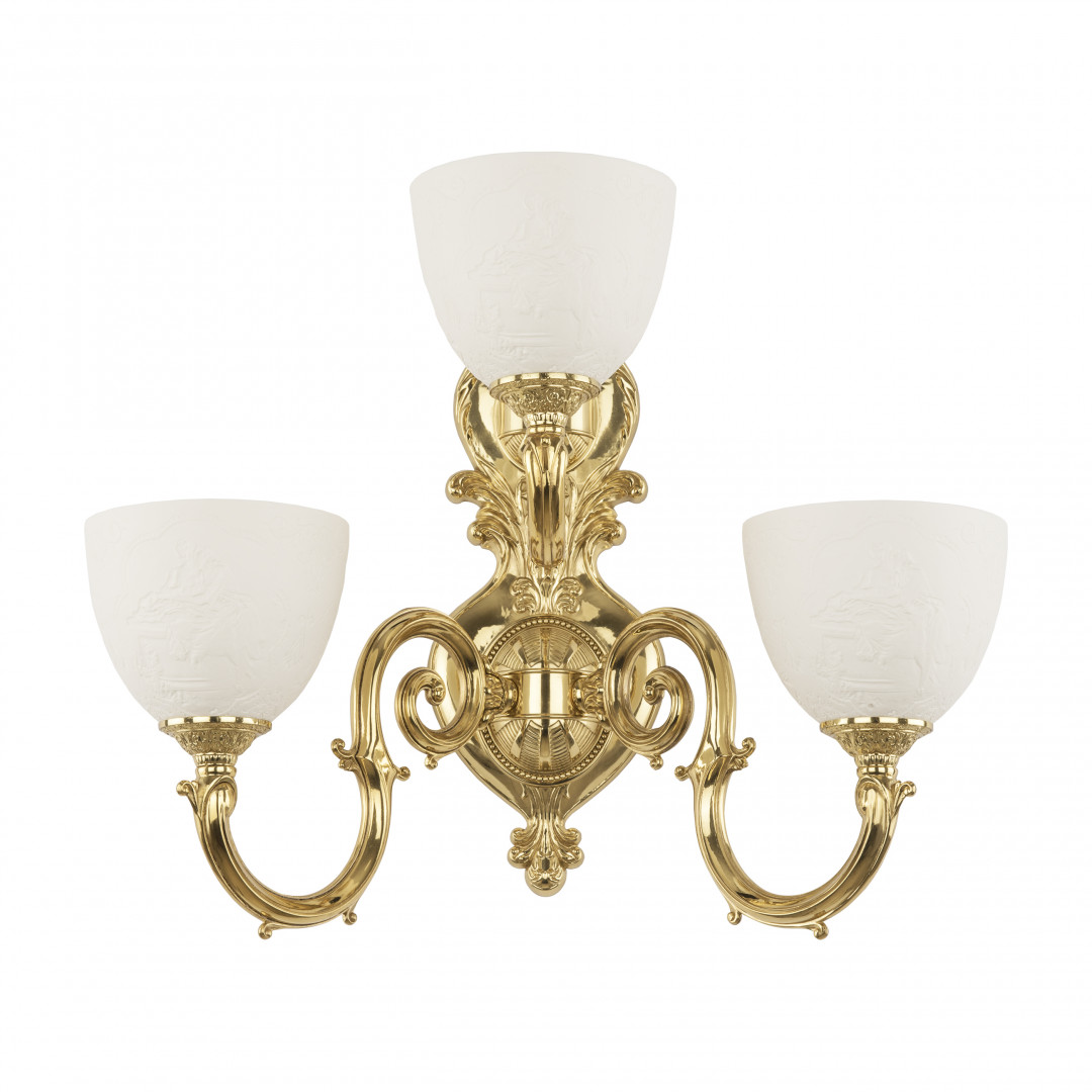 Бра бронзовые с хрусталём 7203B16/2+1/210 G P1 U Pair