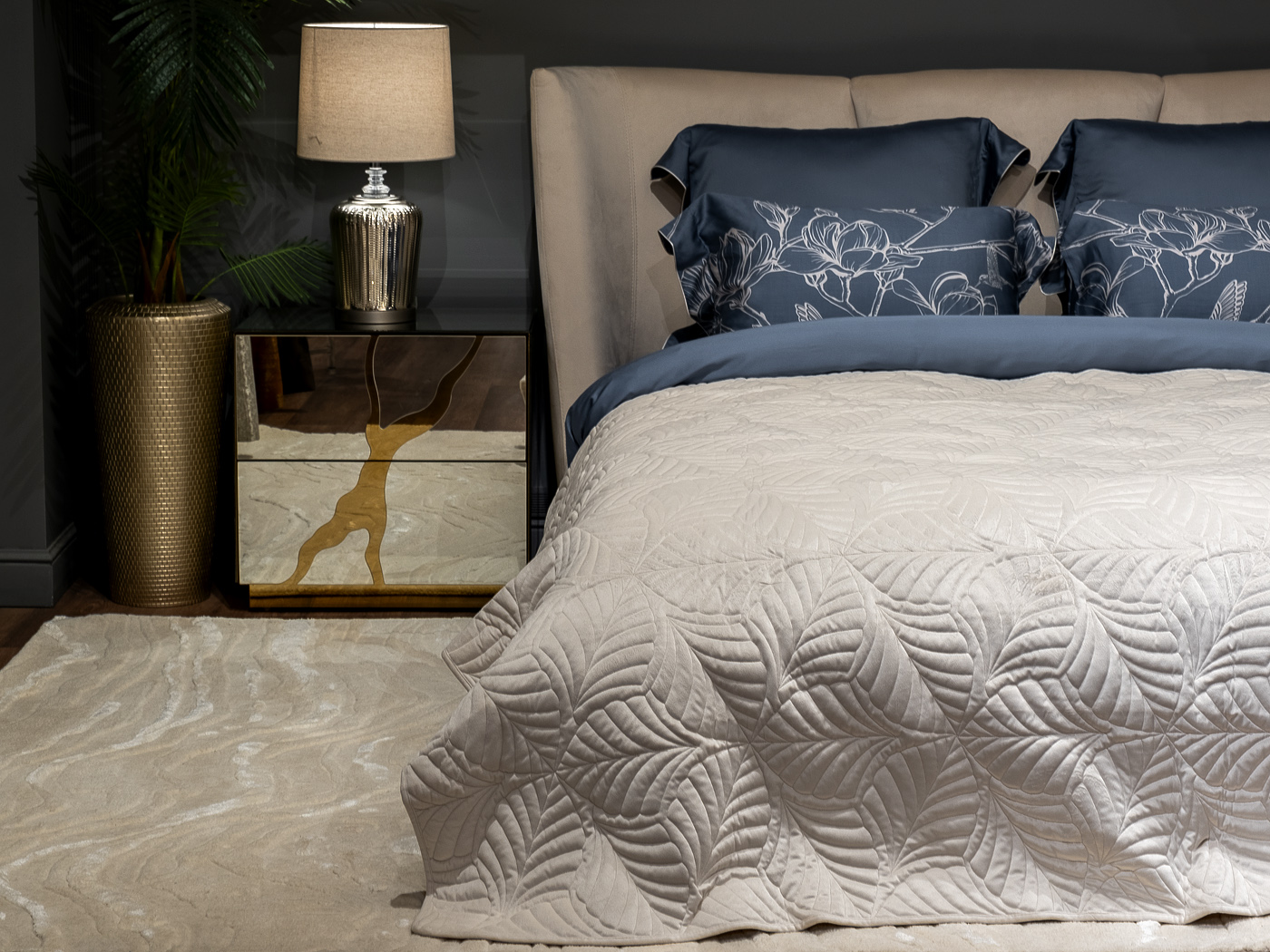 Покрывало Флора кремовое Garda Decor 177HON-60230