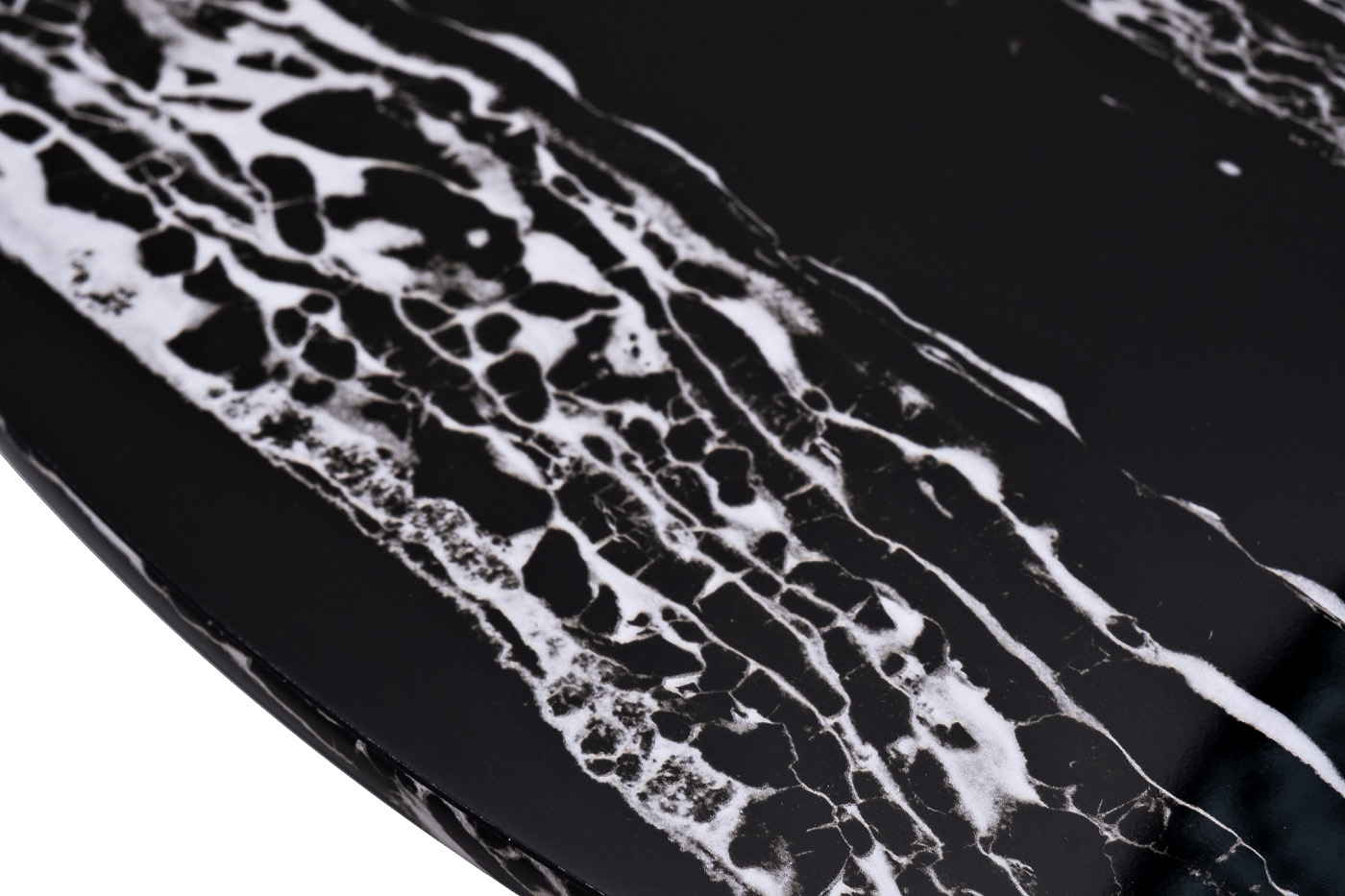 Стол журнальный круглый черный/хром Garda Decor 30B-85531