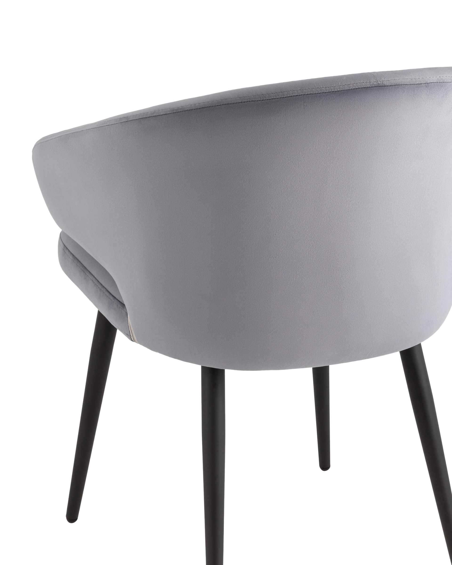Стул с подлокотниками Codo велюр серый Stool Group