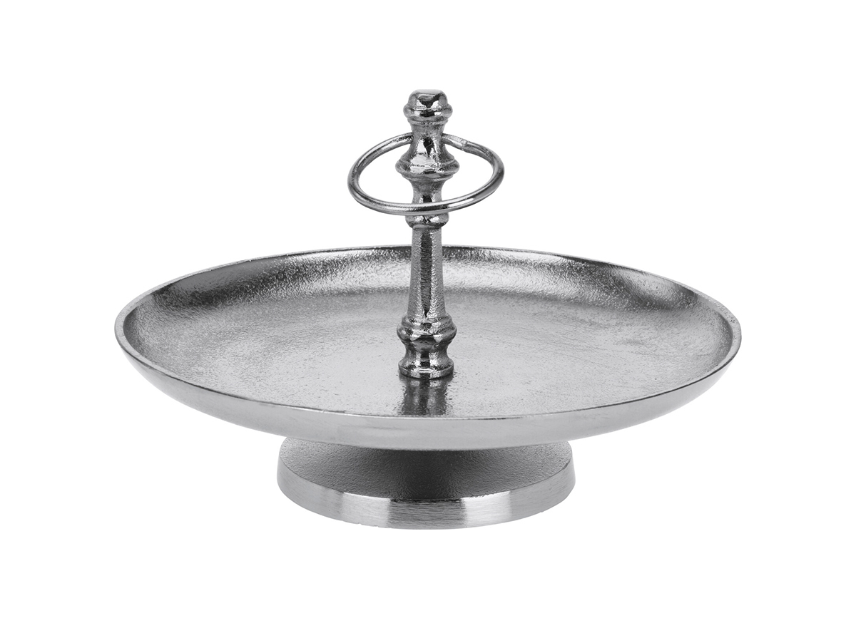 Подставка для закусок металлическая хром Garda Decor A98021700