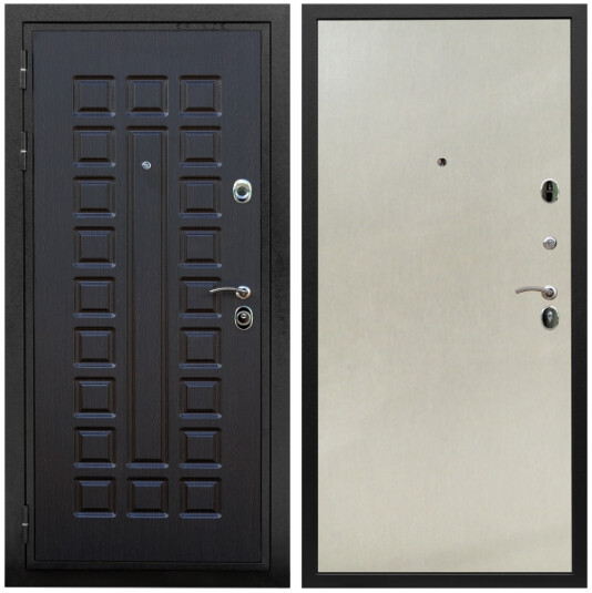 Дверь входная Graf Триумф МДФ 16 мм ФЛ-183 Венге / МДФ 6 мм ПЭ Венге светлый