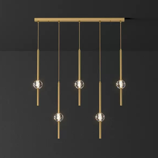 Подвесной светильник SOCRATES COMBO L80 Brass by ImperiumLoft