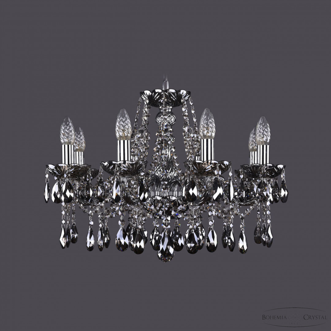 Люстра хрустальная 1413/8/200 Ni M781