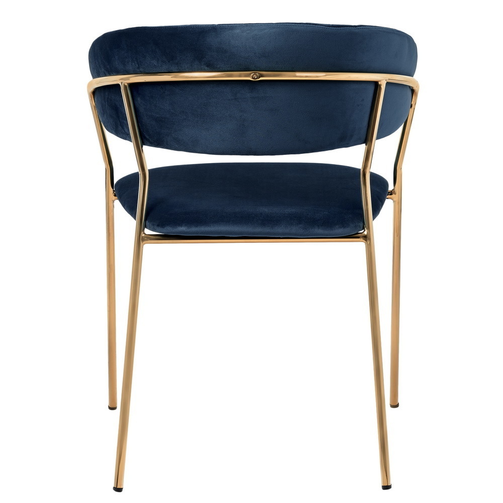 Стул Turin синий с золотыми ножками Bradex Home FR 0557