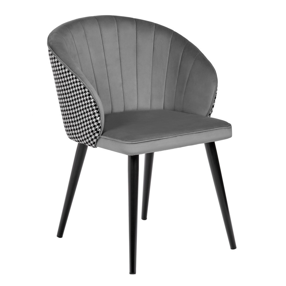 Стул Paola тёмно-серый с жаккардом Bradex Home RF 0261