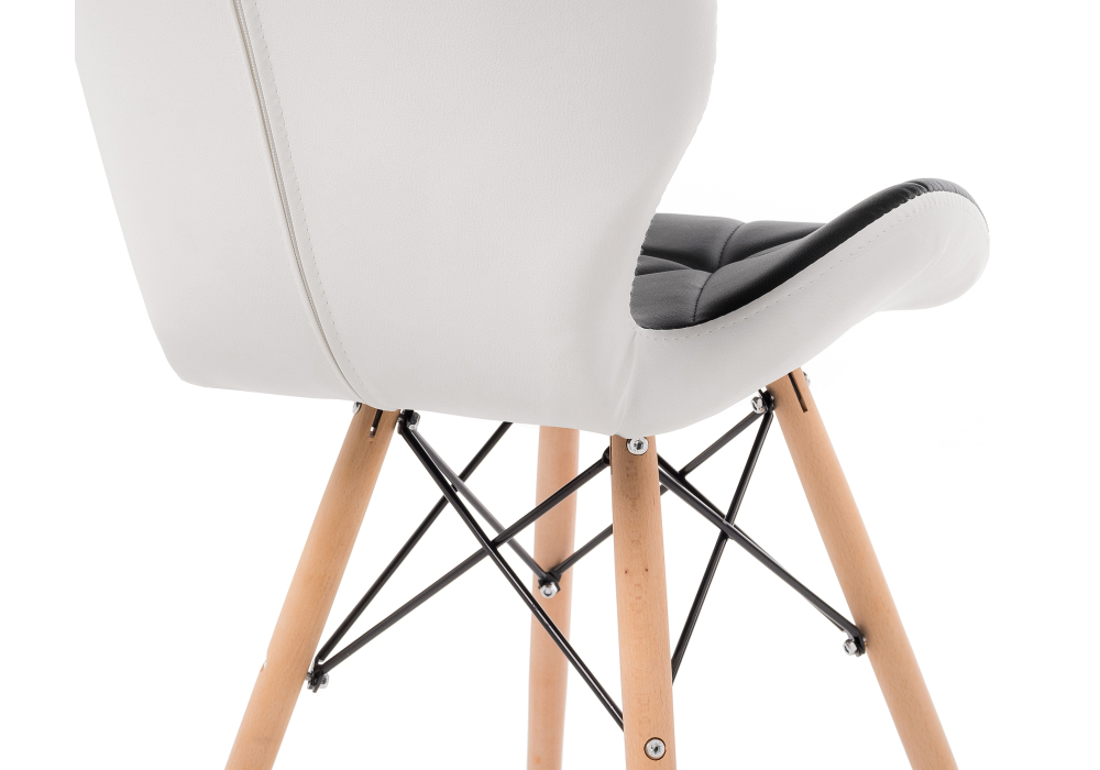 Стул деревянный Woodville PC-027 black / white 11795