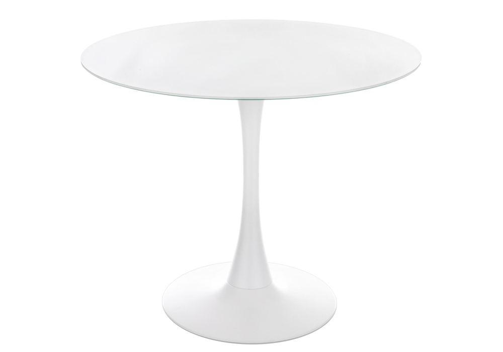 Стол стеклянный Woodville Tulip 90 white 11793