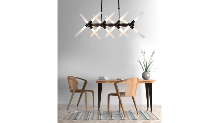 Потолочная люстра   Lumina Deco LDP 6036-16 BK