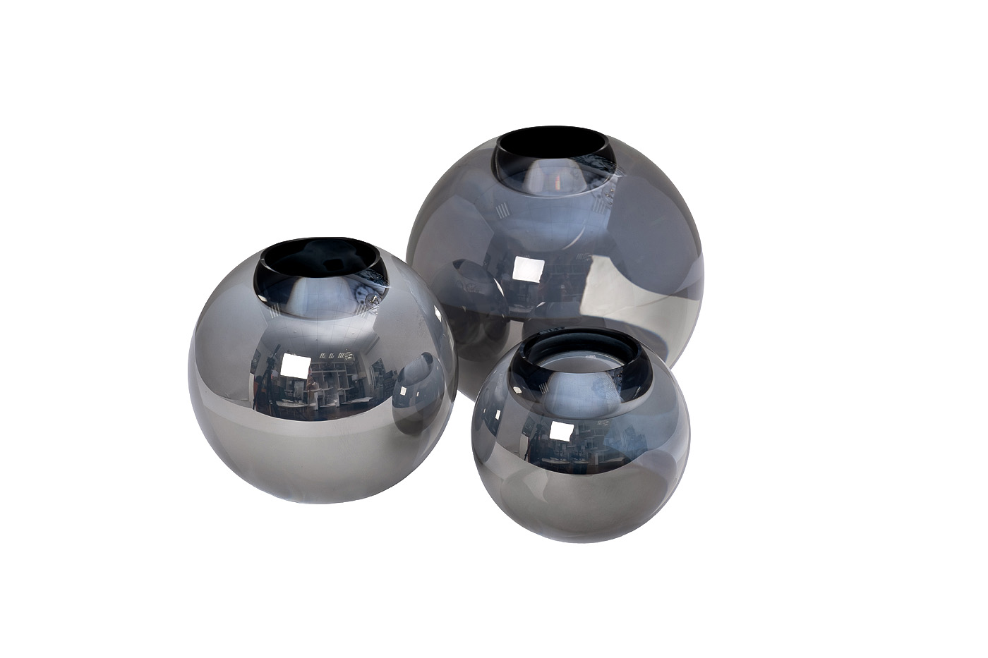 Подсвечник хрустальный дымчатый Garda Decor X2240835