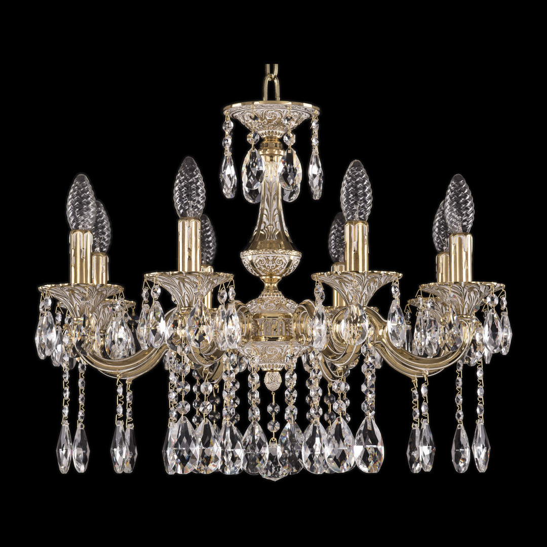 Люстра бронзовая с хрусталём 72101/8/175 A GW