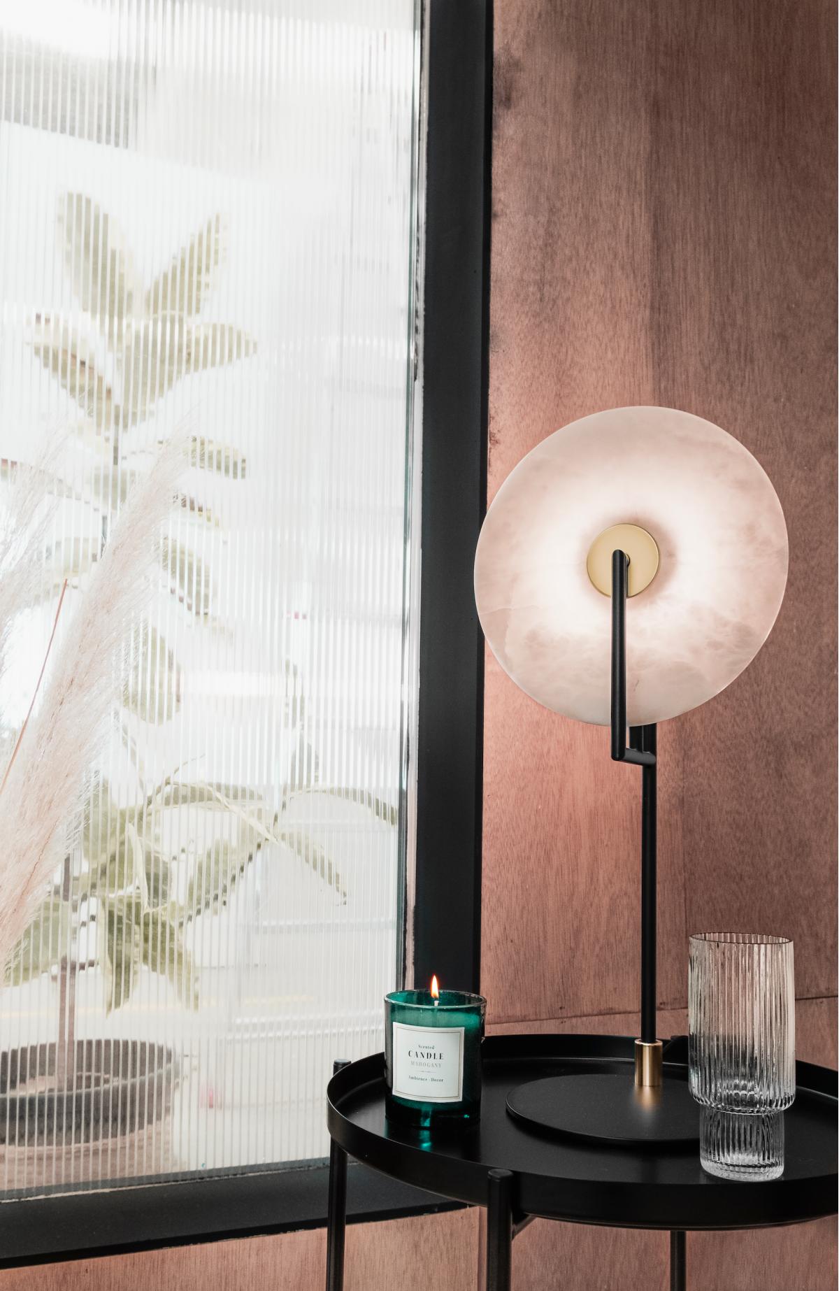 Настольная лампа Erto с алебастровым диском 1096/25 Aromas del Campo