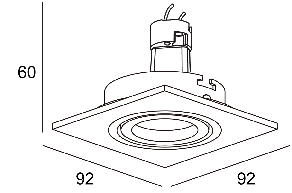 Встраиваемый светильник Donolux SA1520-BLACK