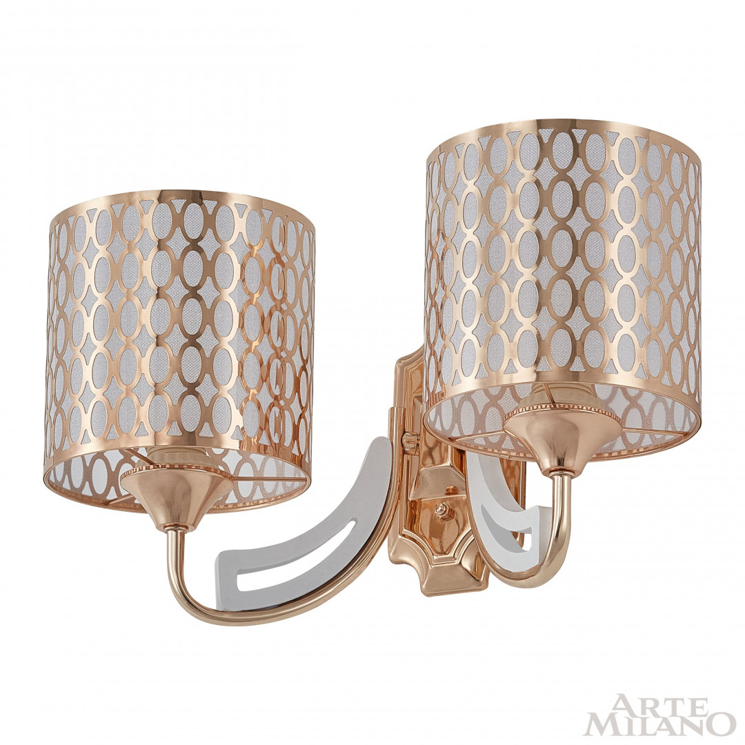 Бра с плафонами 303387/2W Wh/Gd Arte Milano