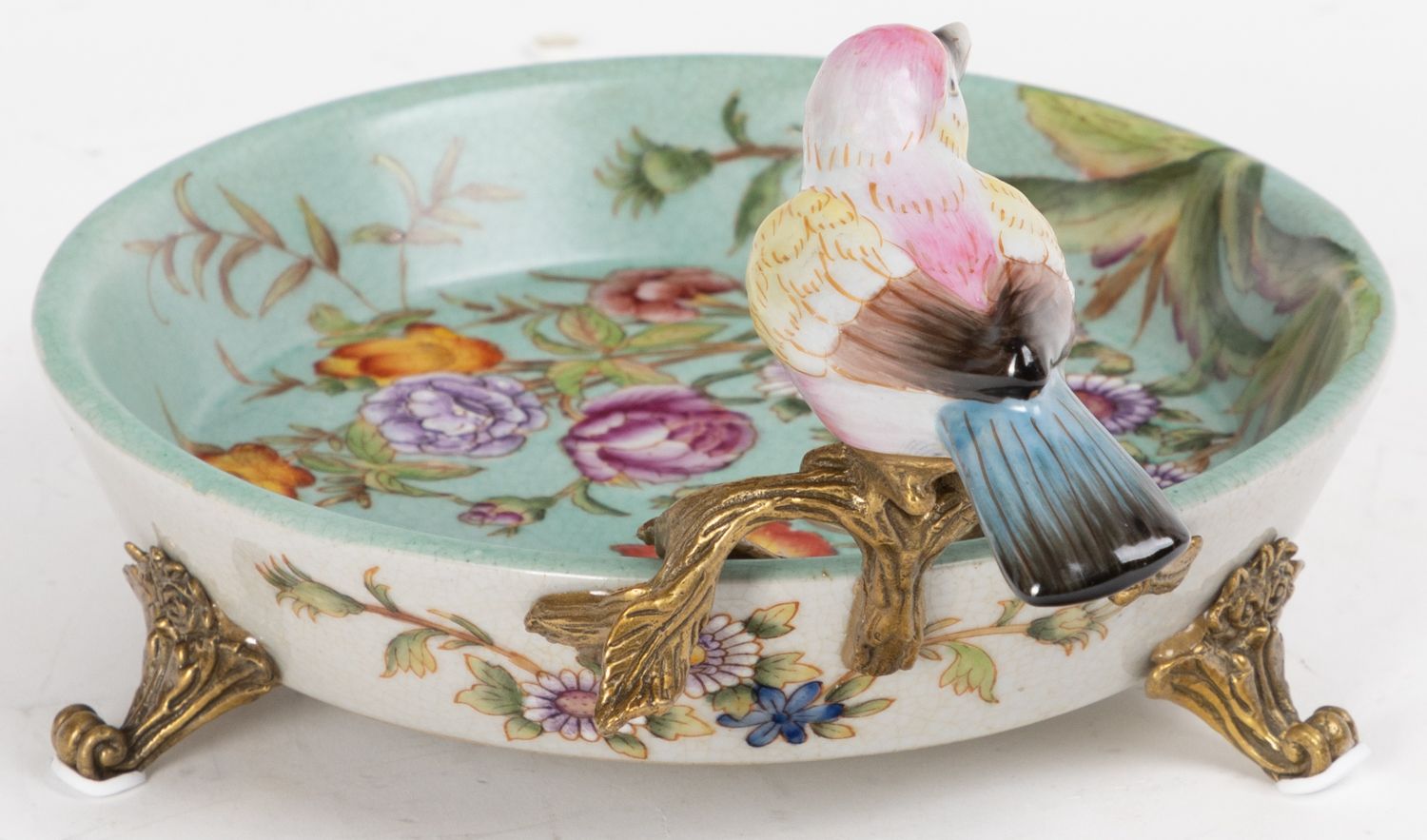 Блюдо с птичкой Glasar 31G2419/C914EHC/HLG2037