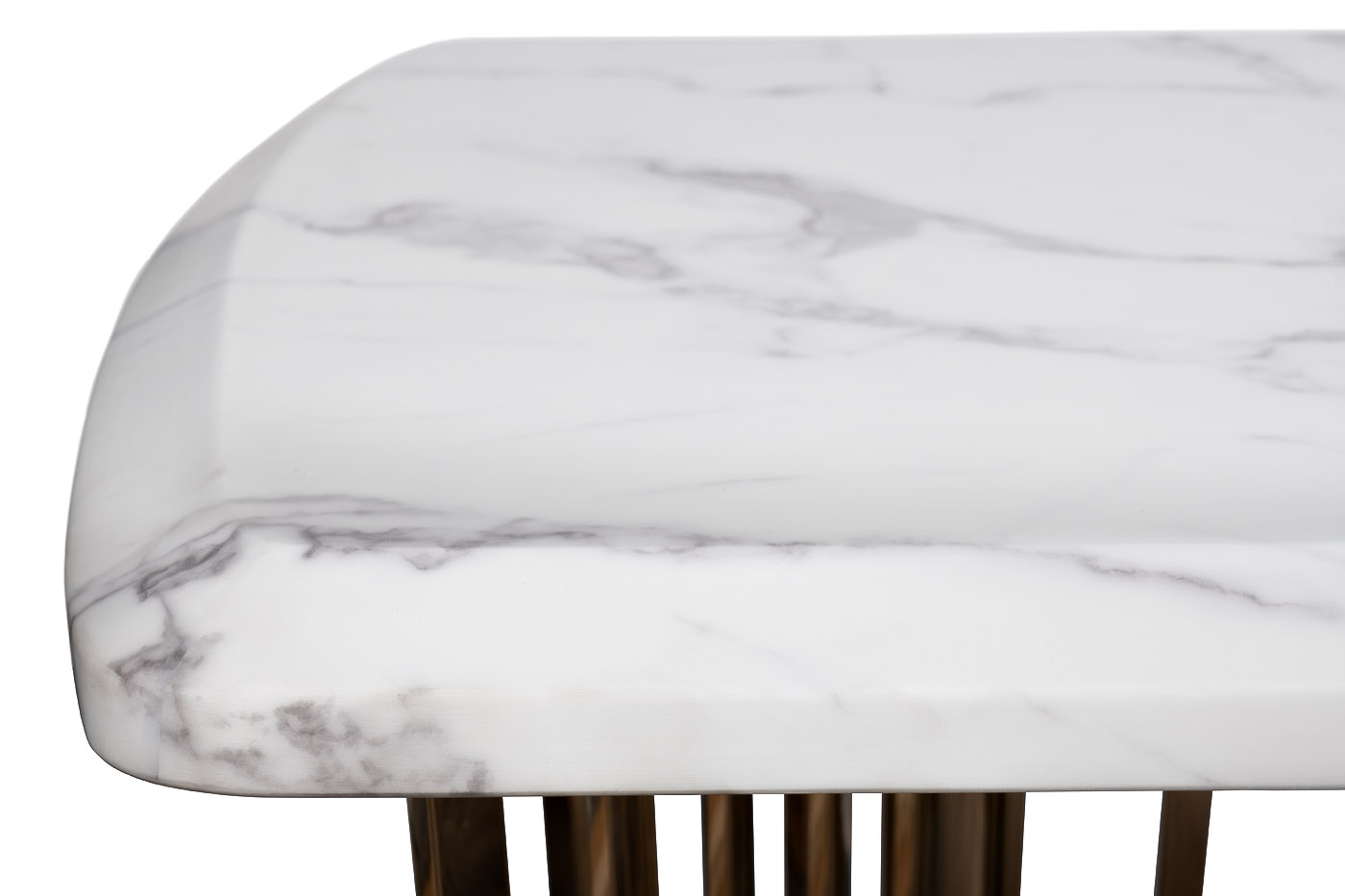 Стол обеденный Pearl White прямоугольный белый/золото Garda Decor 33FS-1800-STOL/OB-BEL