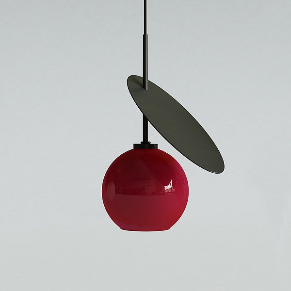 Подвесной светильник CHERRY D25 Black/Red by ImperiumLoft