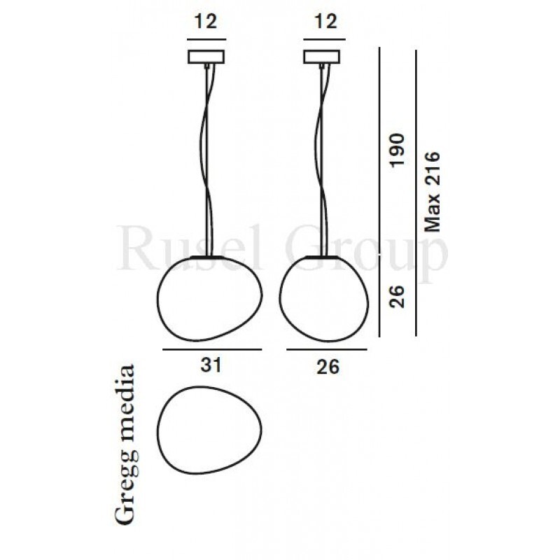 Подвесной светильник Foscarini Gregg media sospensione
