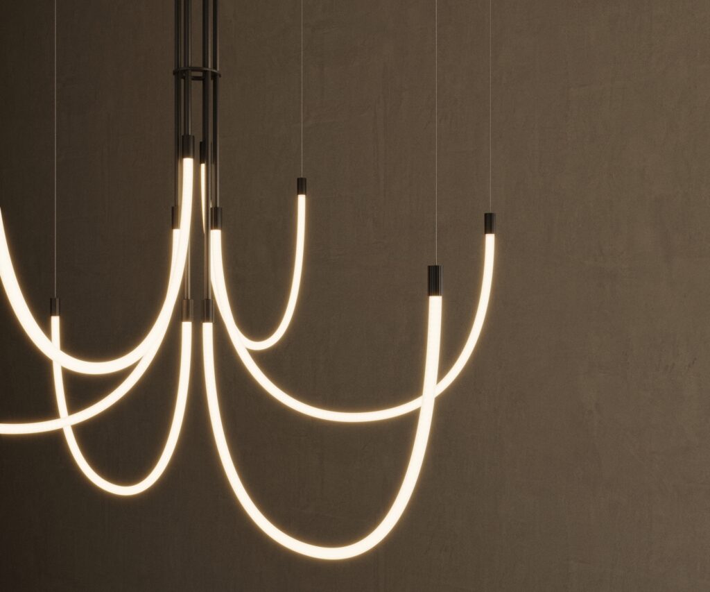 Подвесной светильник Cram 6L черный металл Aromas del Campo