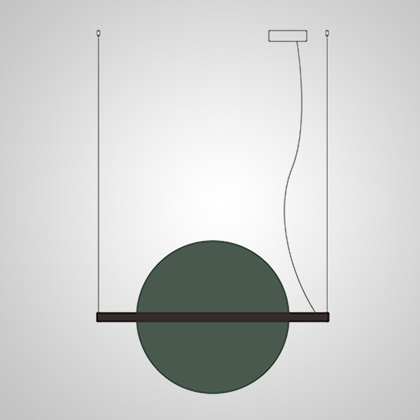 Подвесной светильник LIBERTY L76 Green by ImperiumLoft