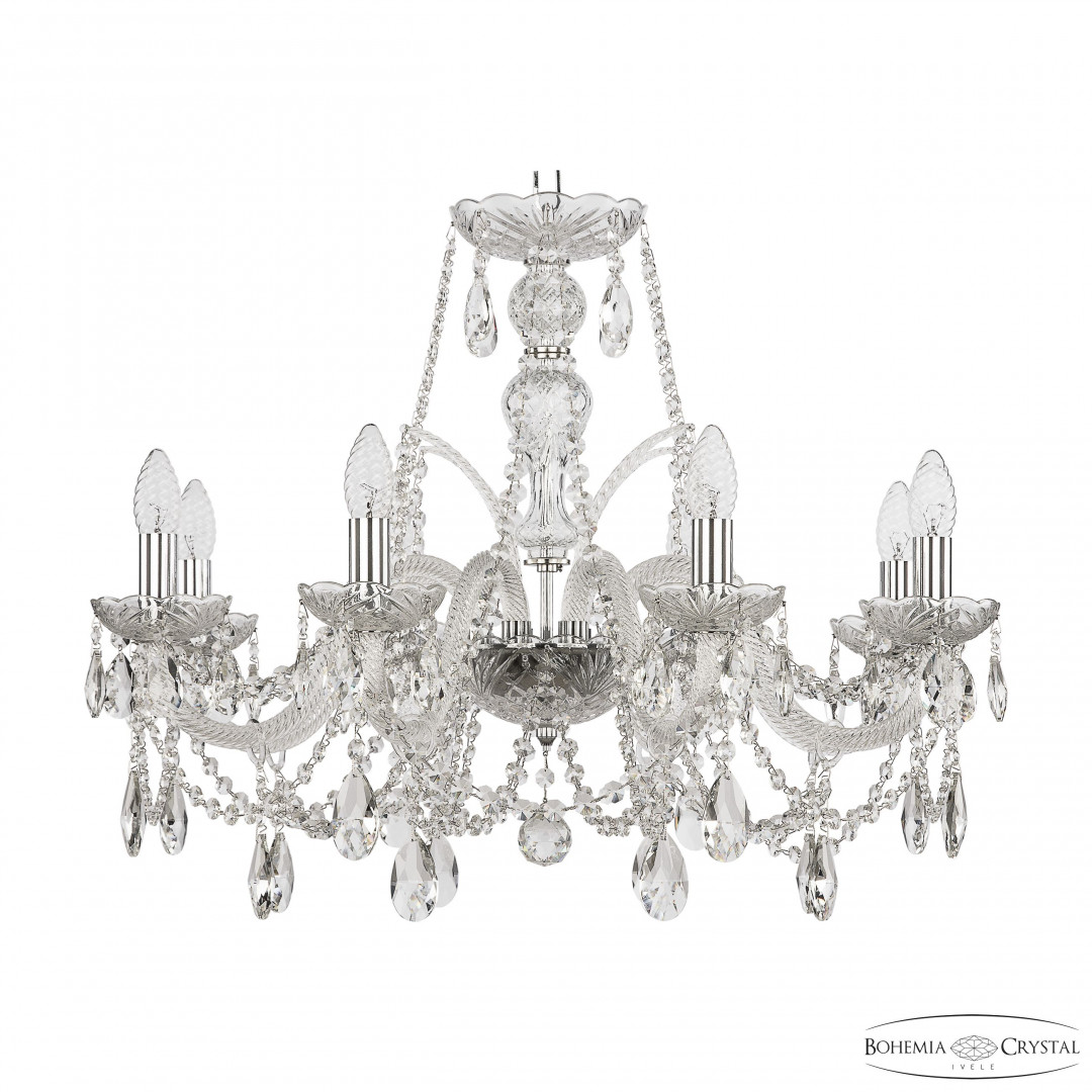 Люстра хрустальная 105/8/240 Ni Bohemia Ivele Crystal