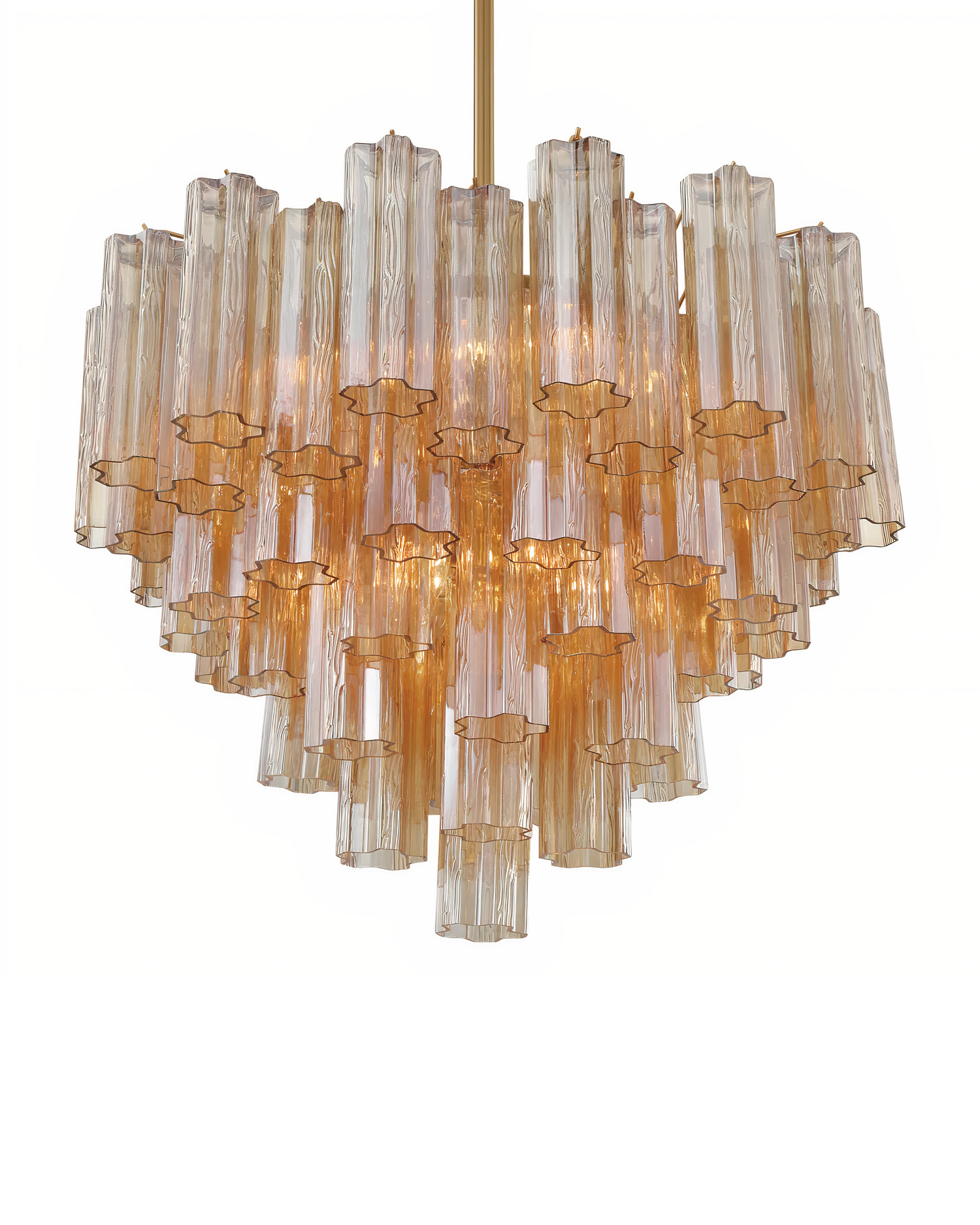 Люстра Толбот с янтарным стеклом Louvre Home LCH950924SWL