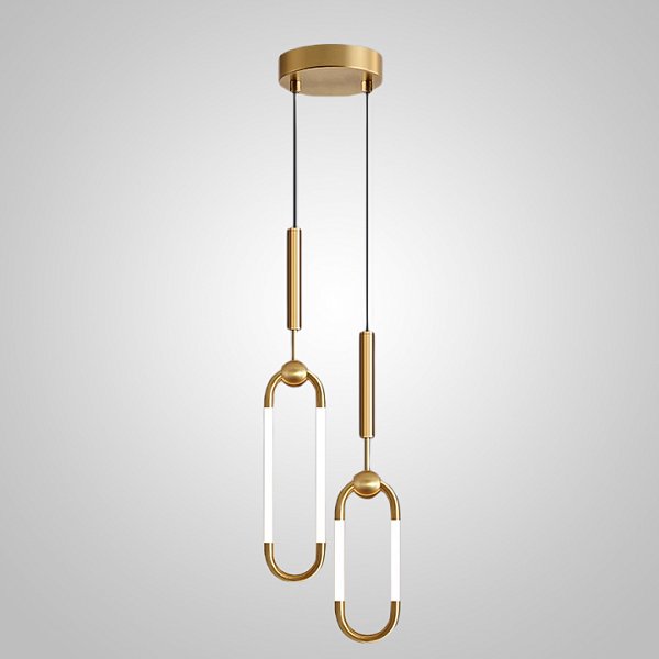 Подвесной светильник FINNUR DUO C H40 Brass by ImperiumLoft