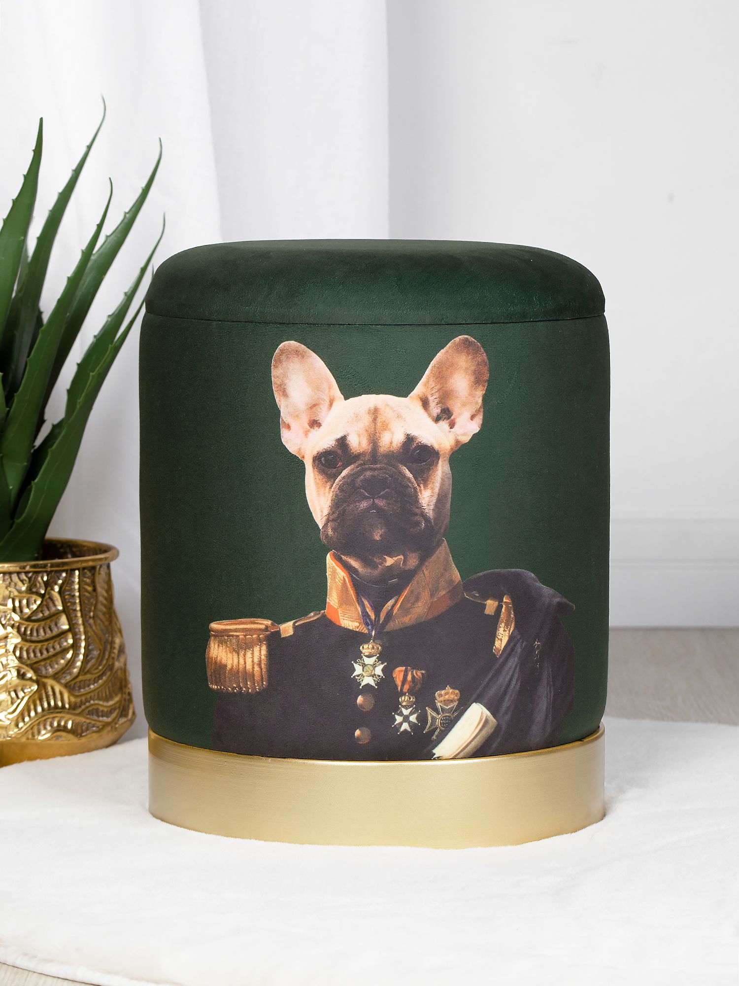 Пуф с крышкой Glasar 49-305B