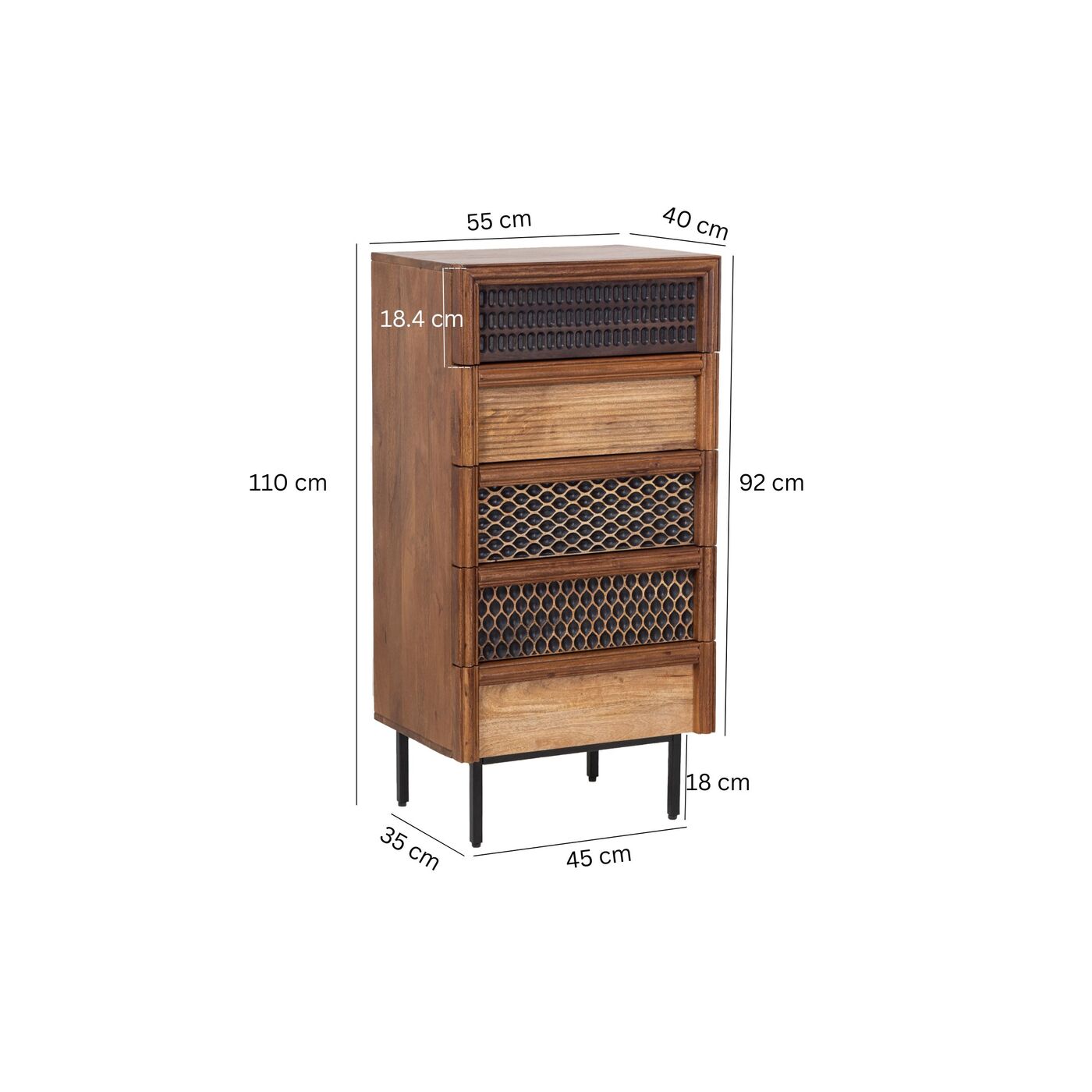 Комод Gino 55x110cm KARE 70470