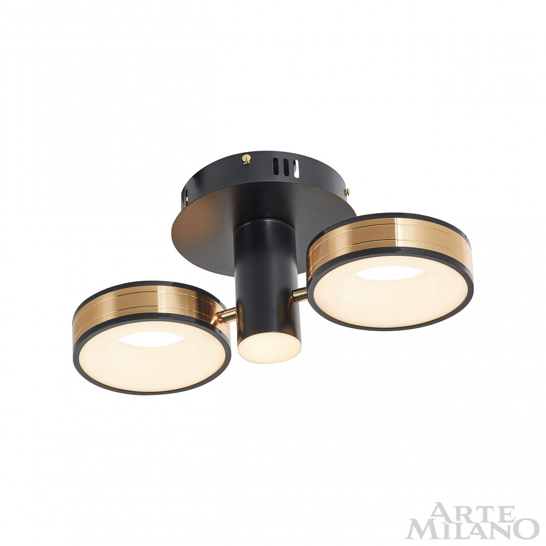 Светильник светодиодный 271040/2R BK/GD Arte Milano