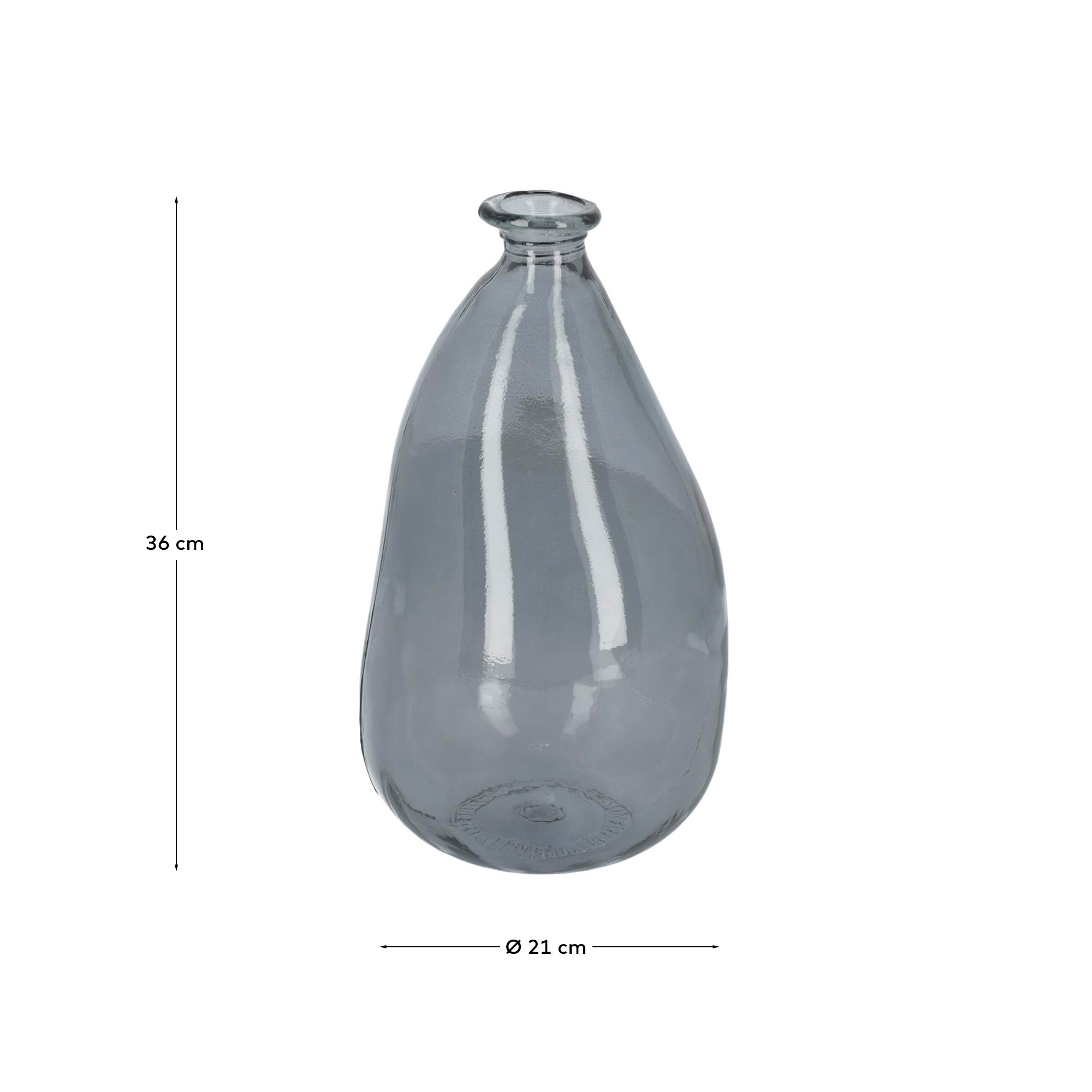 Ваза Lhad 36 cm синее стекло La Forma (ex Julia Grup)