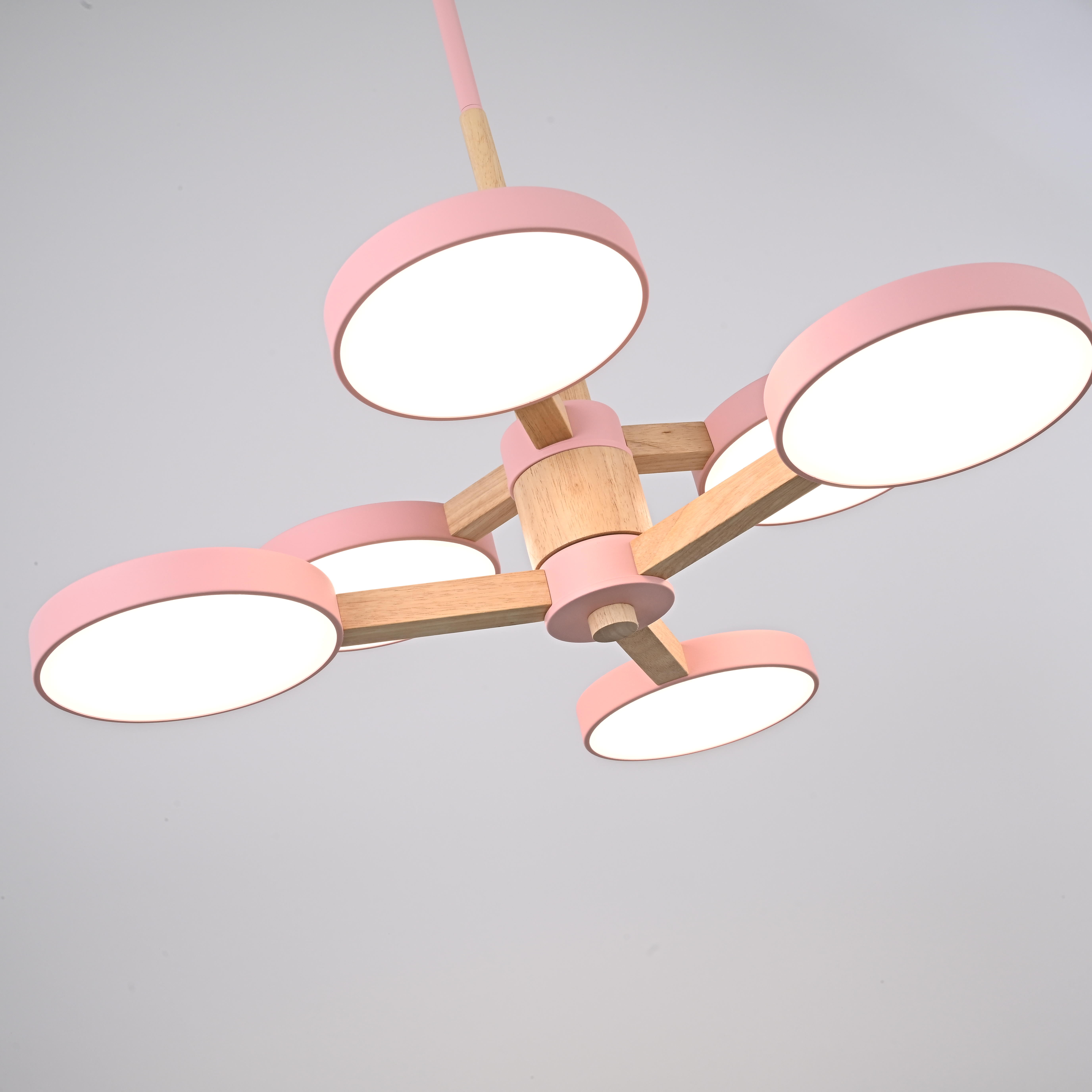 Подвесная люстра TURNA DBL L6 Pink by ImperiumLoft