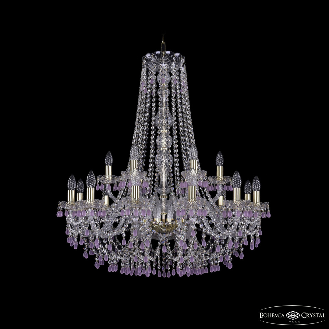 Люстра хрустальная 1410/12+6/300/h-95 G V7010 Bohemia Ivele Crystal