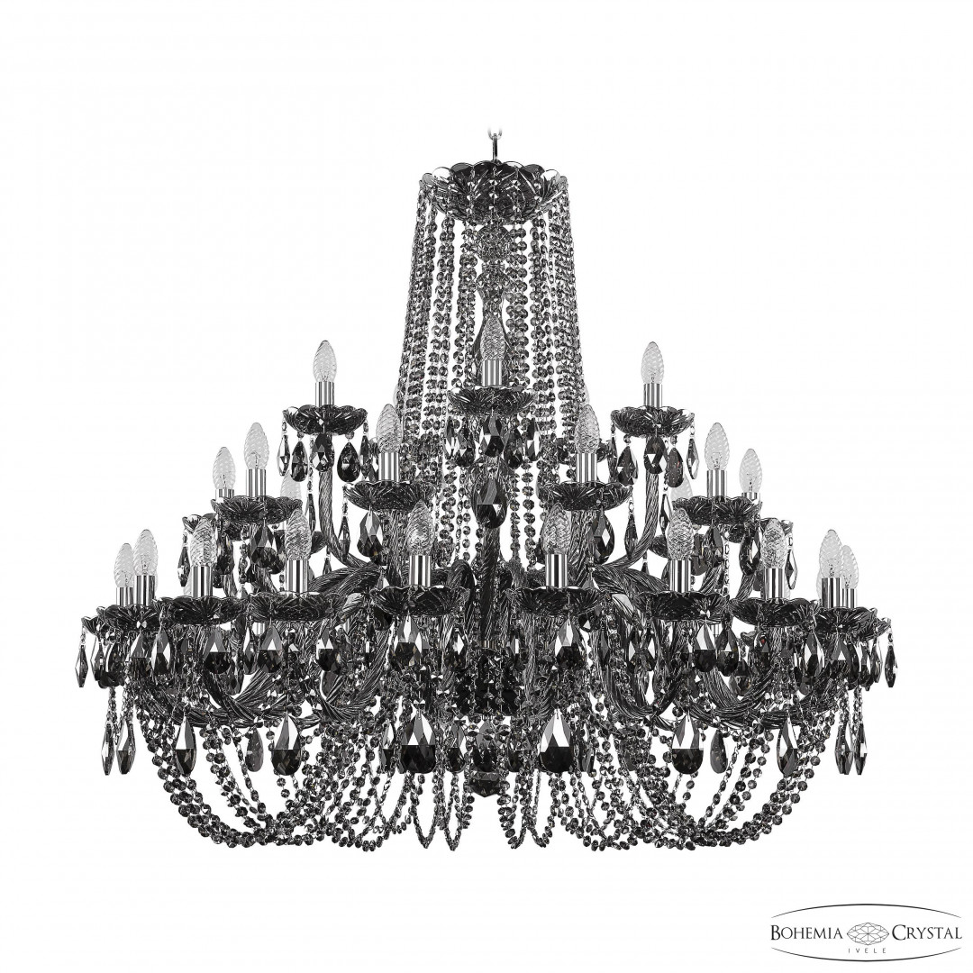 Люстра хрустальная 1402/20+10+5/400 Ni M781