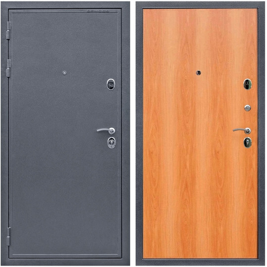 Дверь входная Graf Лондон 2 Антик серебро / МДФ 6 мм ПЭ Миланский орех