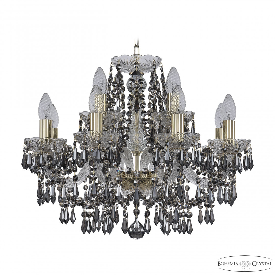 Люстра хрустальная 1403/8+4/195 G R781