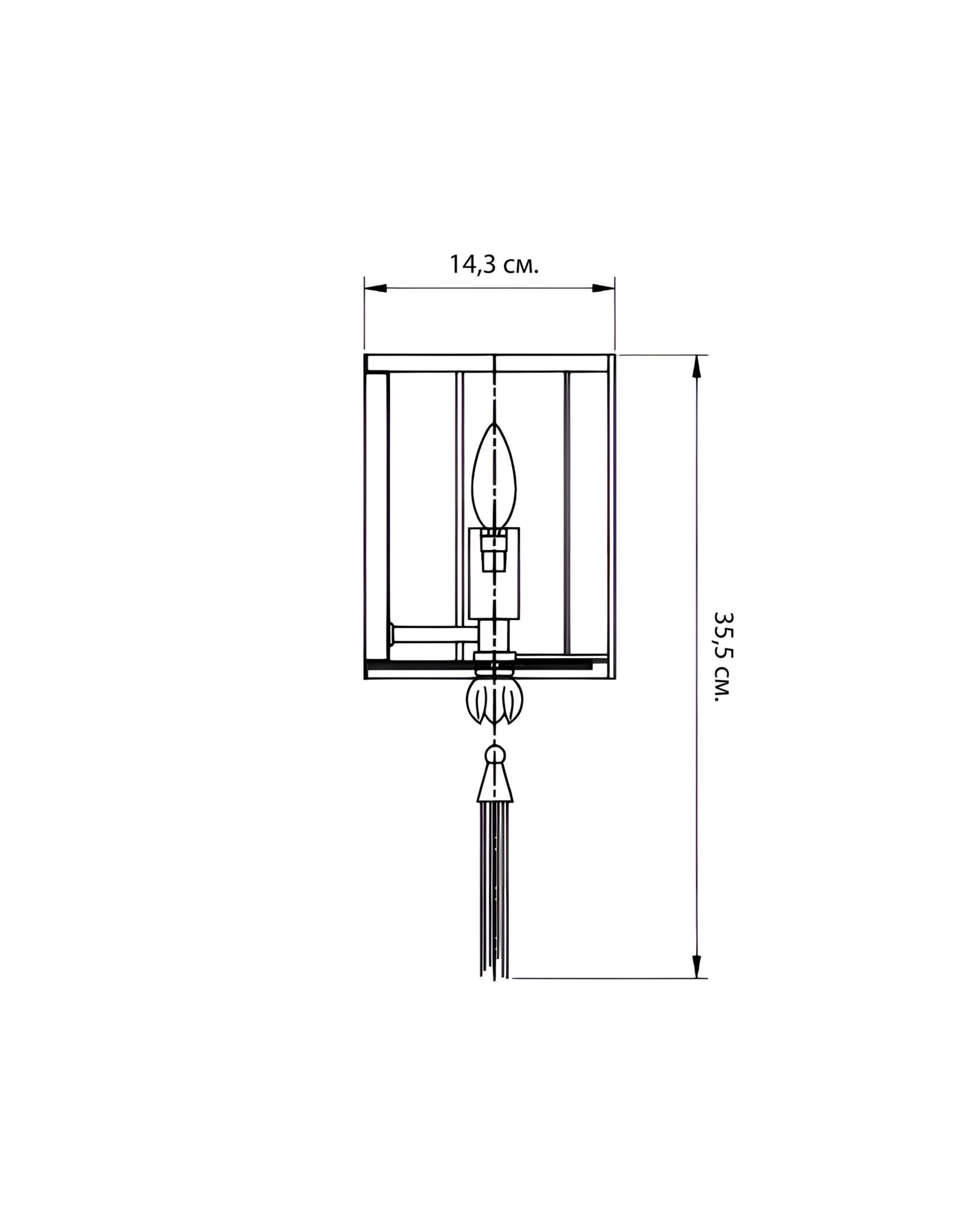 Бра с белой кисточкой Тампа Louvre Home JJ10921-1W