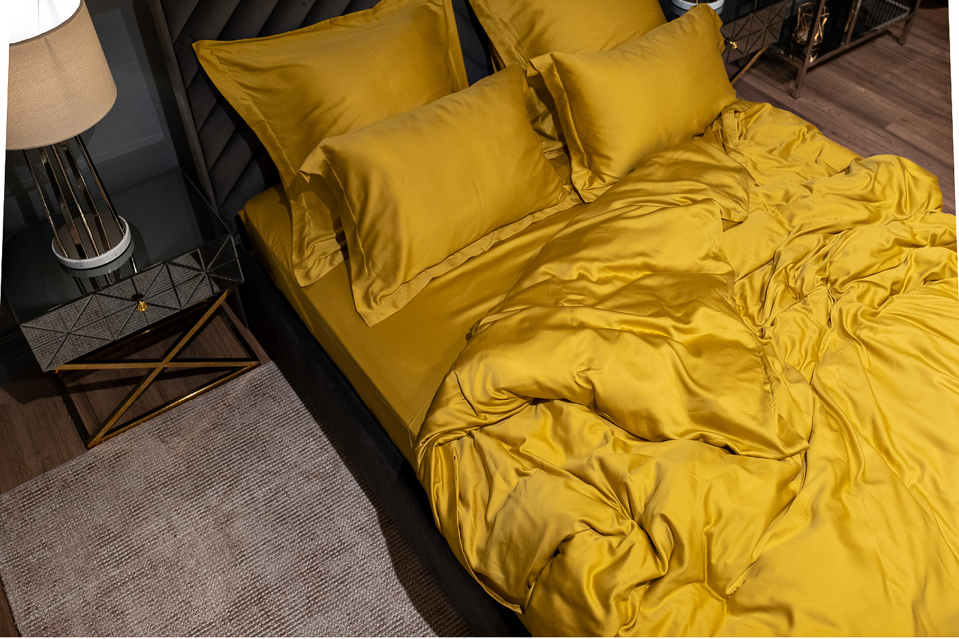 Пододеяльник Сопрано 145х210см горчичный Garda Decor 131SH-4222-POD SOPR GORCH