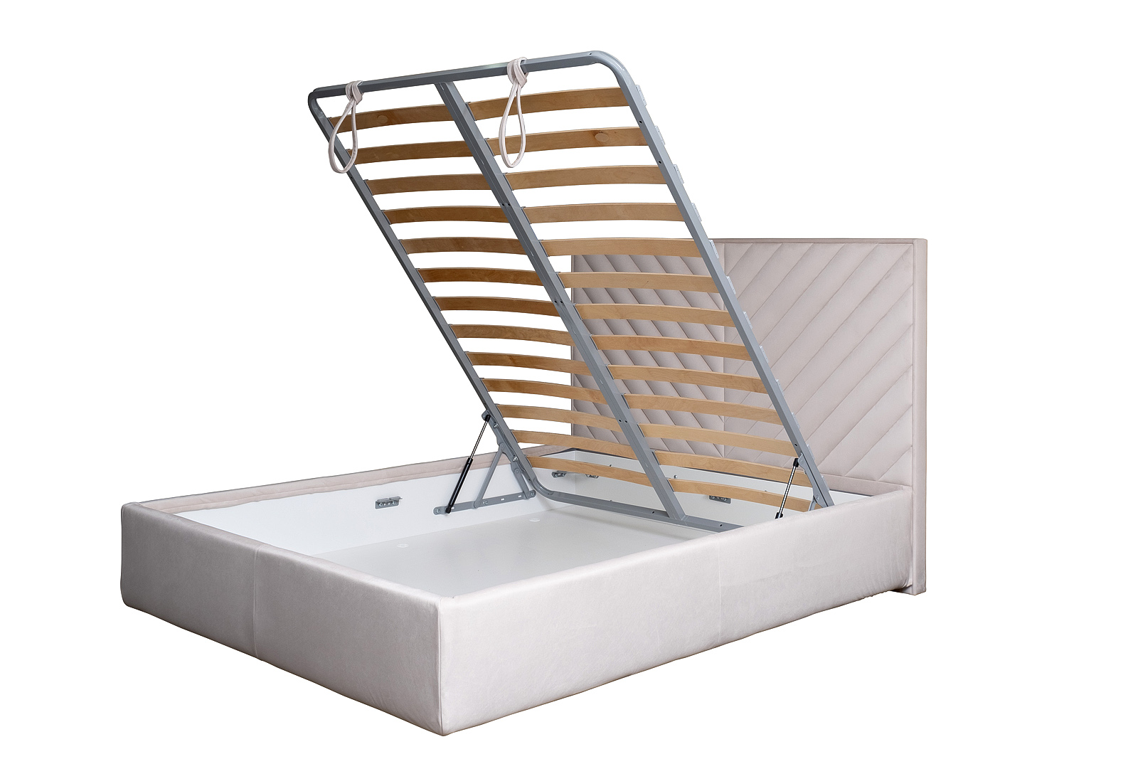 Кровать Milano Basic с подъемным механизмом бежевая Garda Decor MILANO BASIC-160M-Colt002