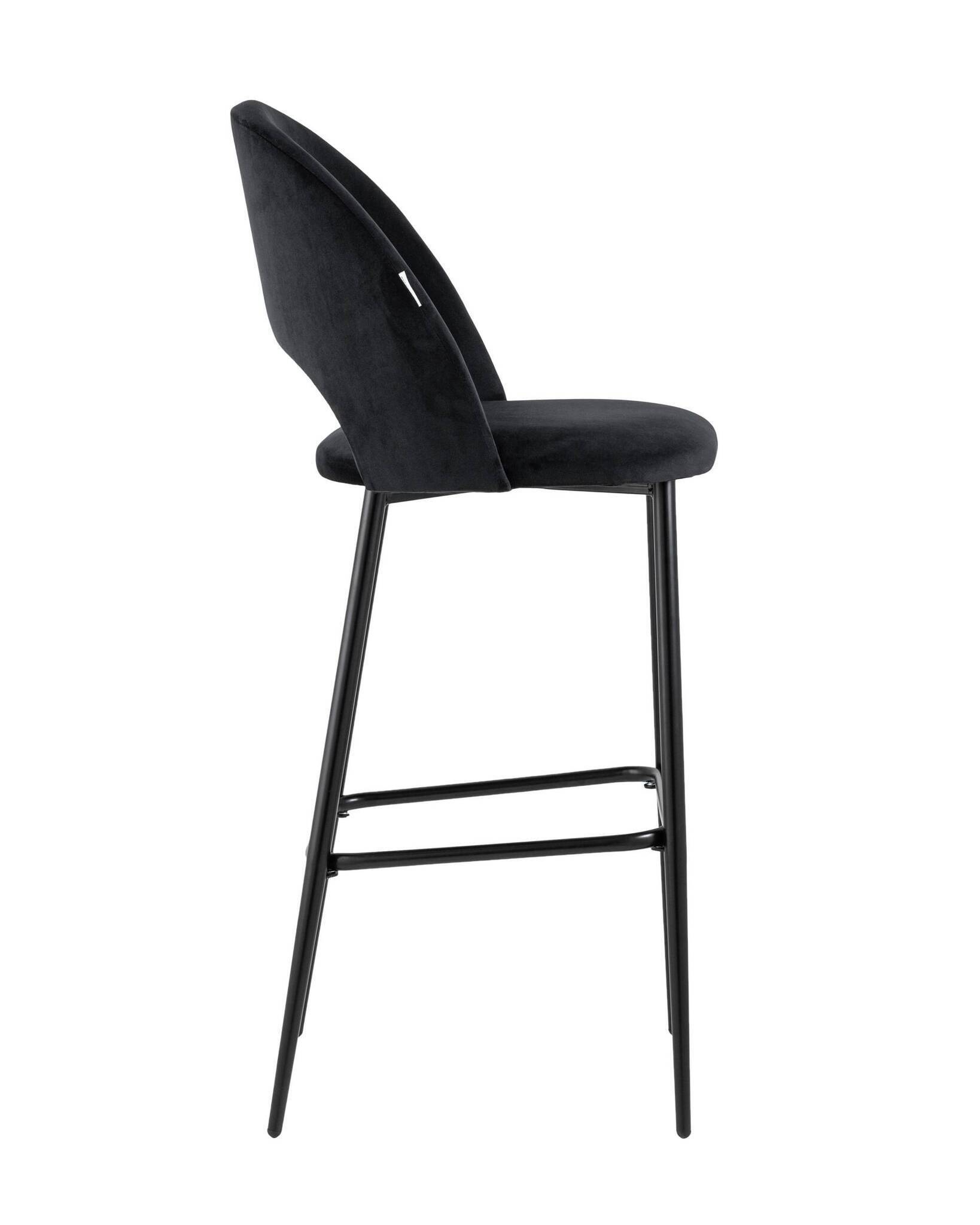 Стул барный Меган велюр черный Stool Group