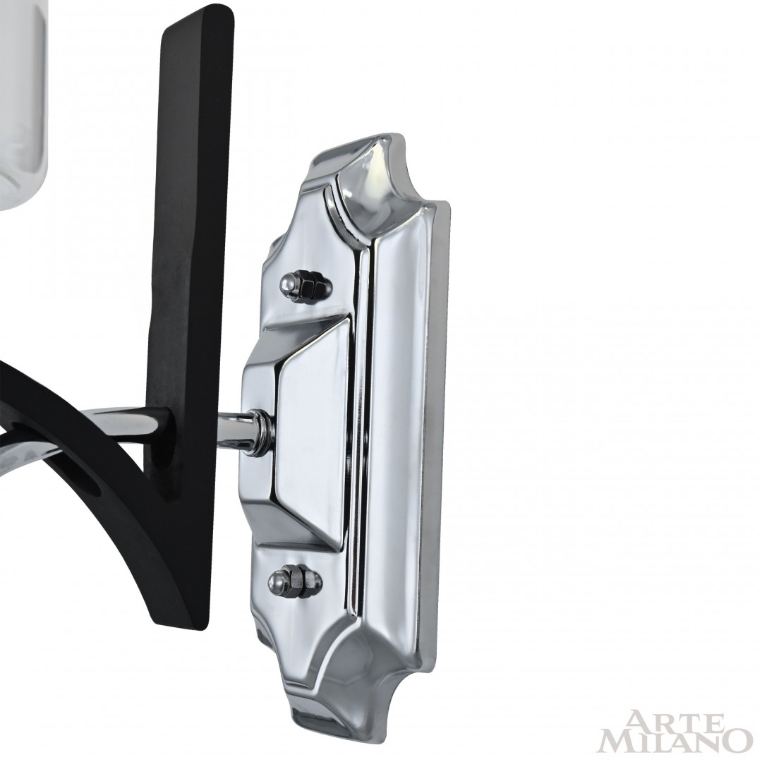 Бра с плафоном 309167/1W Bk/Ni Arte Milano