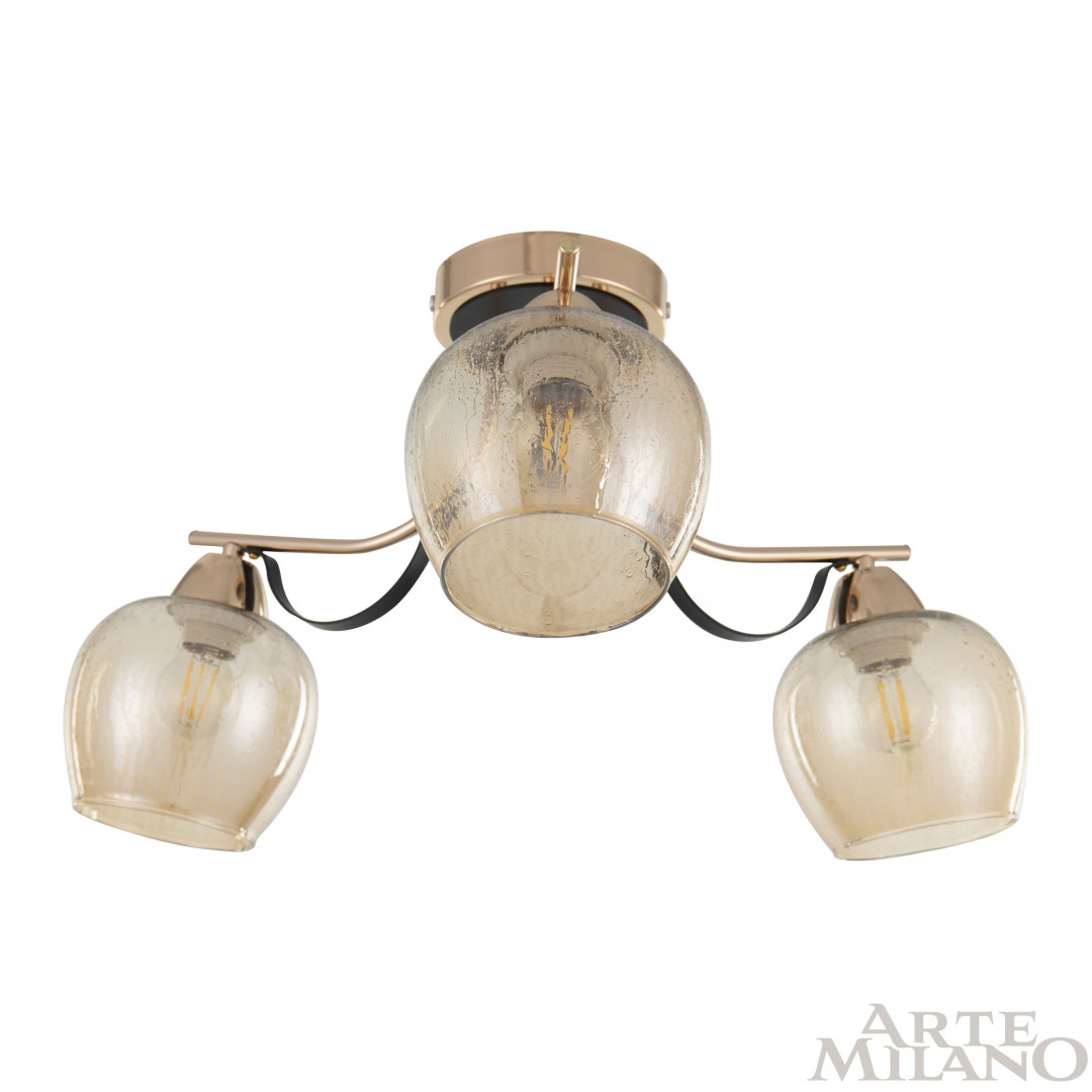 Люстра с плафонами 322306/3 FG+BK Arte Milano