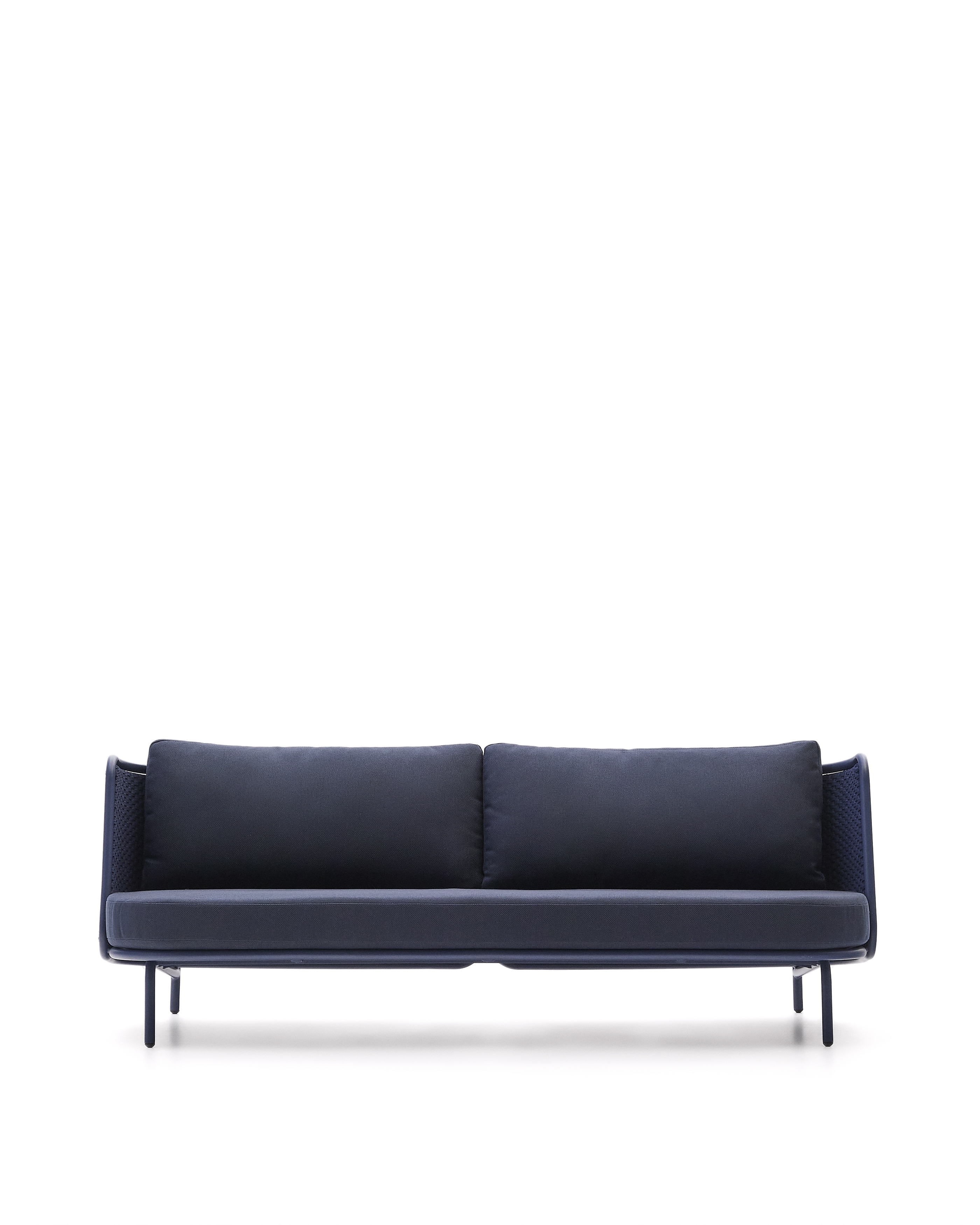 Уличный 3-местный диван Sedalis из алюминия и синей веревки 210 см La Forma (ex Julia Grup)