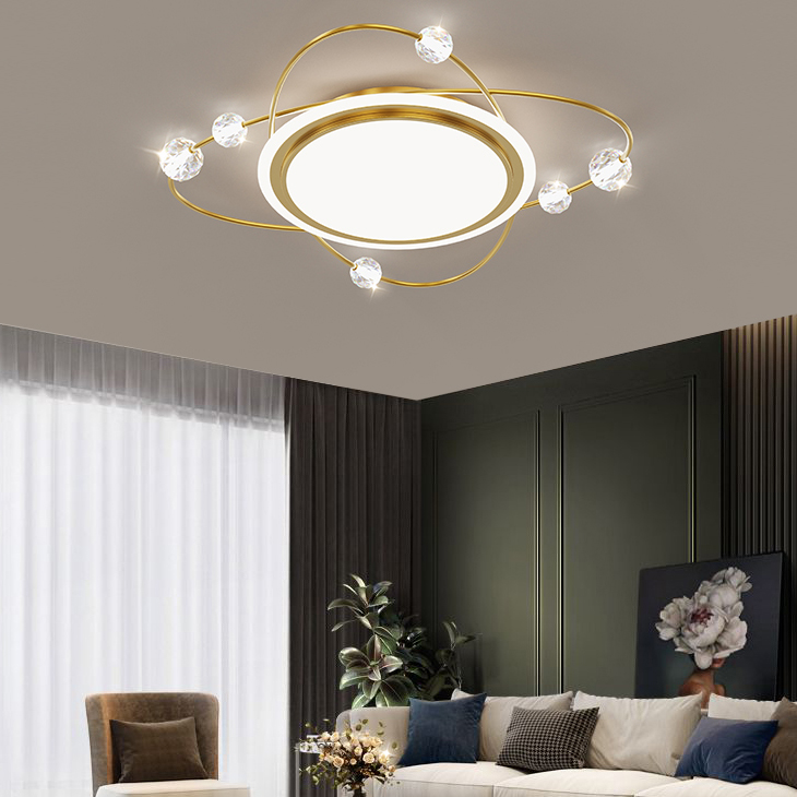 Потолочный светильник AMATIUS D50 Brass by ImperiumLoft