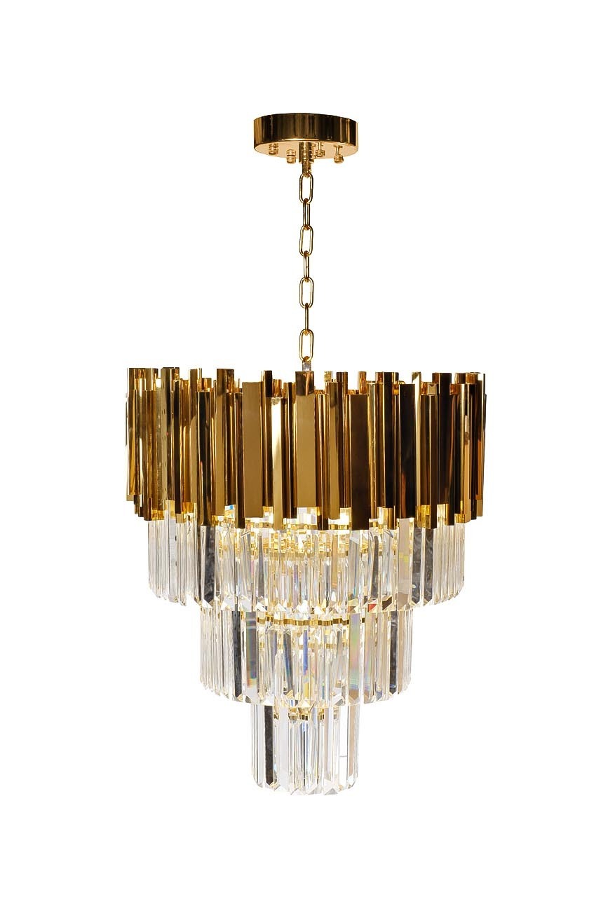 Люстра с кристаллами (золото) Garda Decor 62GDM-81008-540