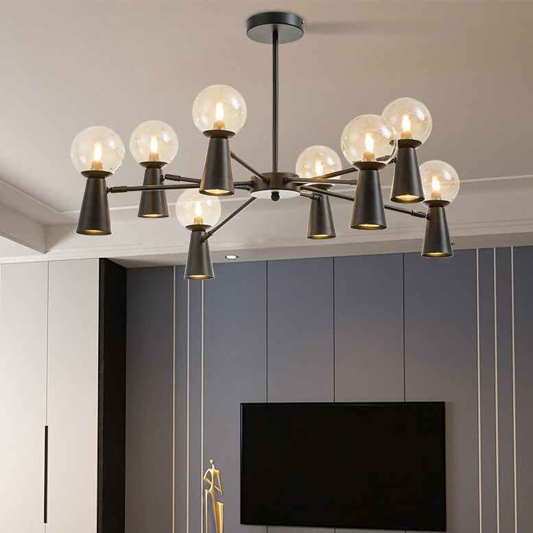 Потолочная люстра ABELINA L16 Black Grey by ImperiumLoft